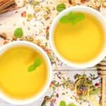 Ginger tea in two small mugs.