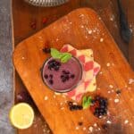 Lemon tart wildberry blast smoothie