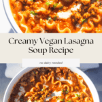 Vegan lasagna soup recipe.