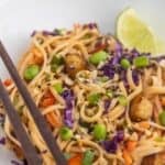 Thai Noodle Salad with Spicy Peanut Sauce