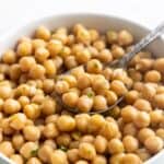 Chickpeas in a bowl.