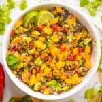 Mango avocado salsa