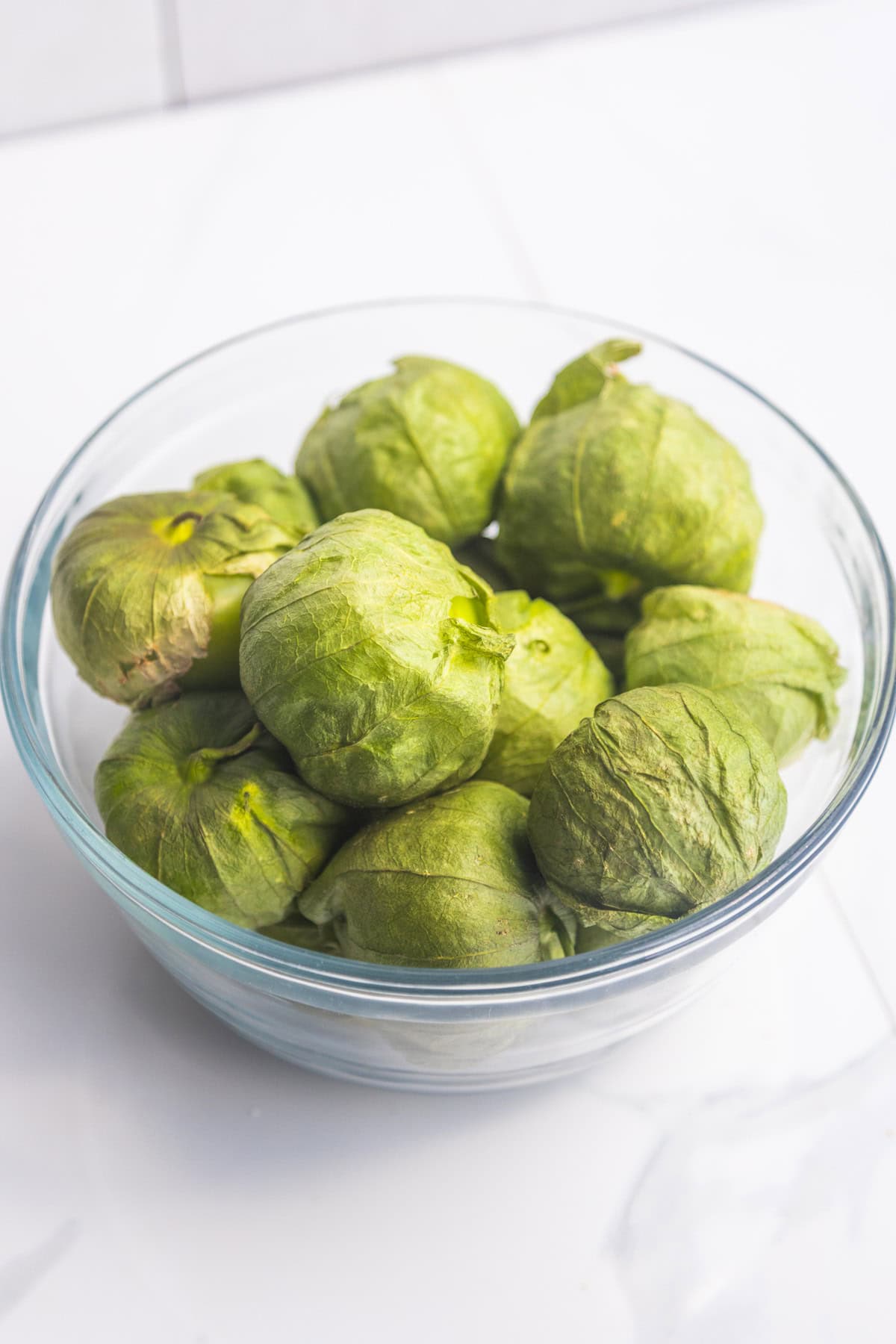 Tomatillos in a bowl.