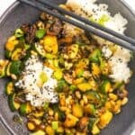Zucchini stir fry