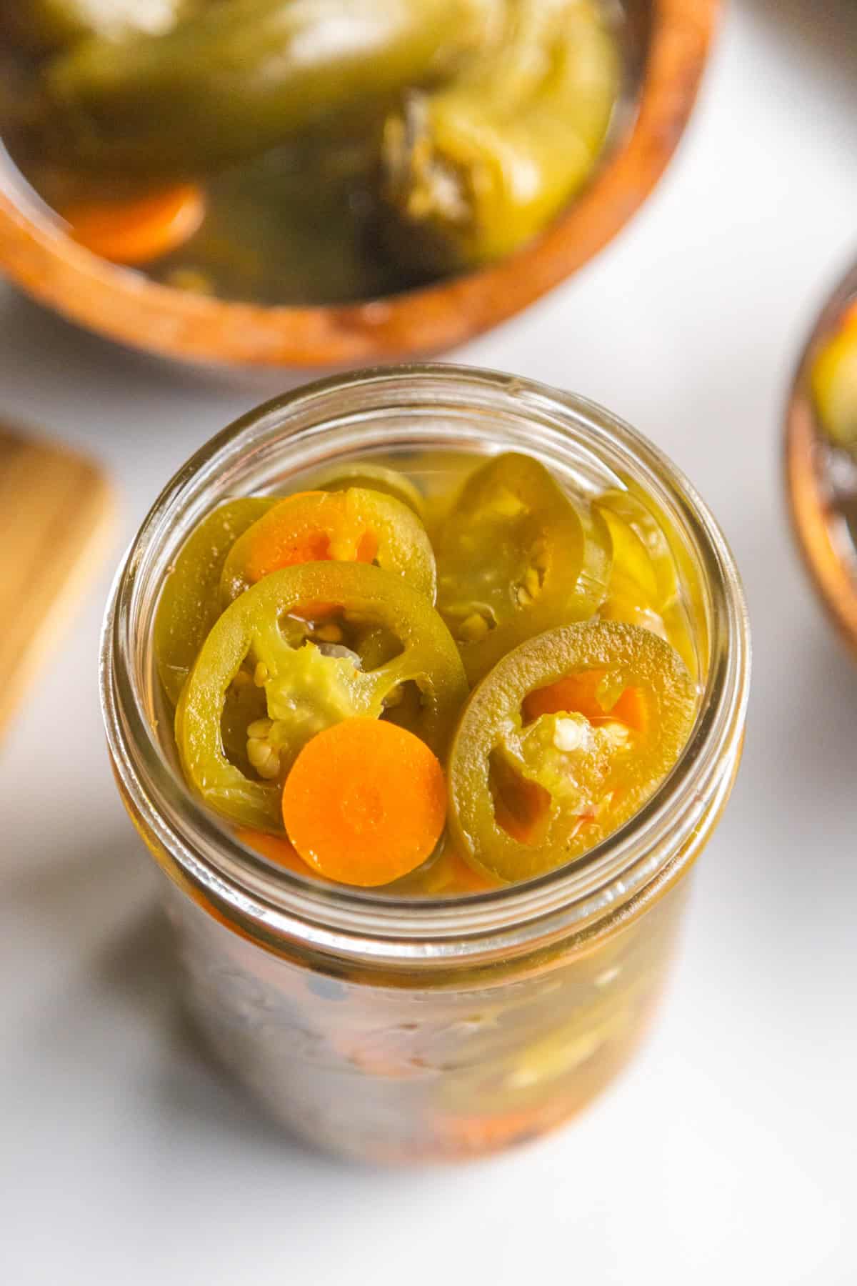 Pickled jalapeños (jalapeños en escabeche)