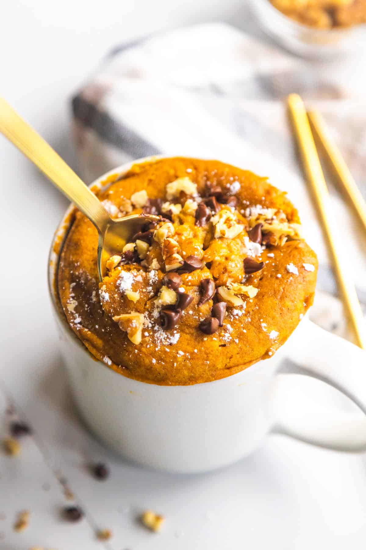 Vegan Pumpkin Mug Cake