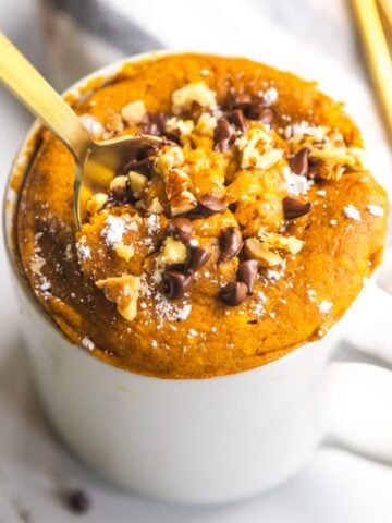 Vegan Pumpkin Mug Cake