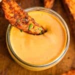 Vegan chipotle sauce in a jar.